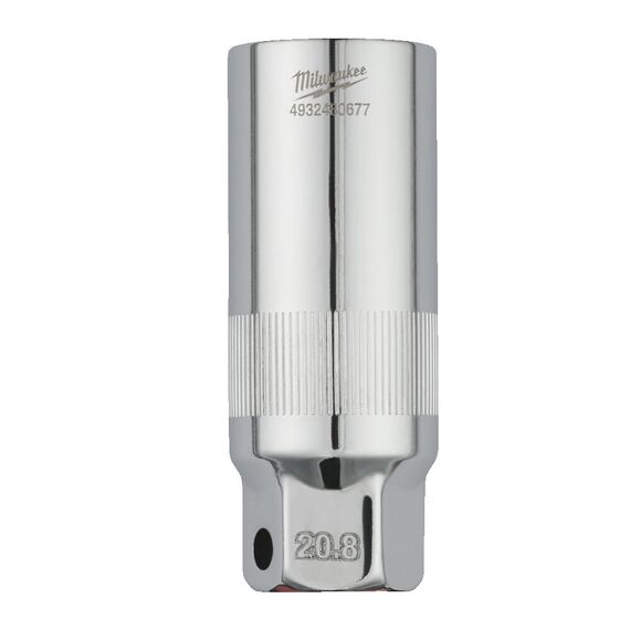 Головка торцевая свечная Milwaukee ⅜˝ DRIVE 20.8MM SPARK PLUG SOCKET - 4932480677, Модель: ⅜˝ DRIVE 20.8MM SPARK PLUG SOCKET, внеший вид
