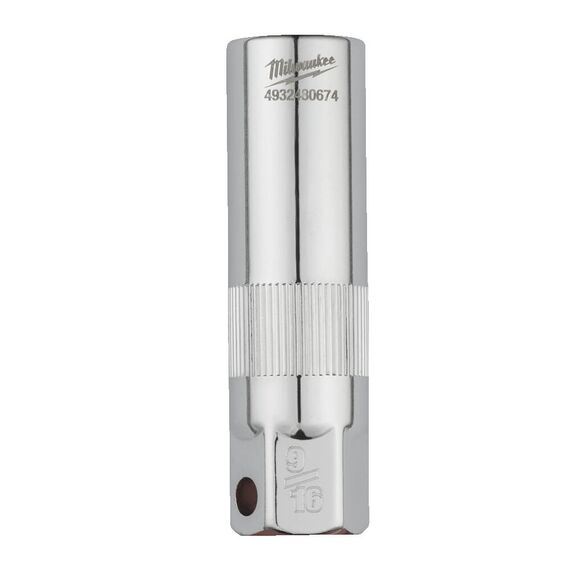 Головка торцевая свечная Milwaukee ⅜˝ DRIVE 9／16˝ SPARK PLUG SOCKET - 4932480674, Модель: ⅜˝ DRIVE 9／16˝ SPARK PLUG SOCKET, внеший вид