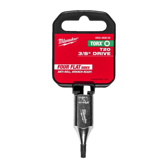 Торцевая насадка Milwaukee ⅜˝ DRIVE T20 TORX BIT SOCKET - 4932480802, Модель: ⅜˝ DRIVE T20 TORX BIT SOCKET, внеший вид, изображение 2