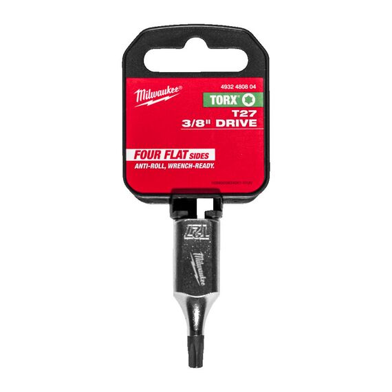 Торцевая насадка Milwaukee ⅜˝ DRIVE T27 TORX BIT SOCKET - 4932480804, Модель: ⅜˝ DRIVE T27 TORX BIT SOCKET, внеший вид, изображение 2