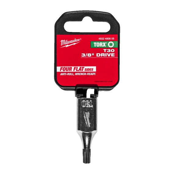 Торцевая насадка Milwaukee ⅜˝ DRIVE T30 TORX BIT SOCKET - 4932480805, Модель: ⅜˝ DRIVE T30 TORX BIT SOCKET, внеший вид, изображение 2