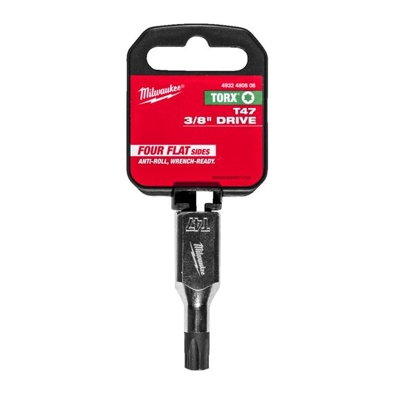 Торцевая насадка Milwaukee ⅜˝ DRIVE T47 TORX BIT SOCKET - 4932480808, Модель: ⅜˝ DRIVE T47 TORX BIT SOCKET, внеший вид, изображение 2