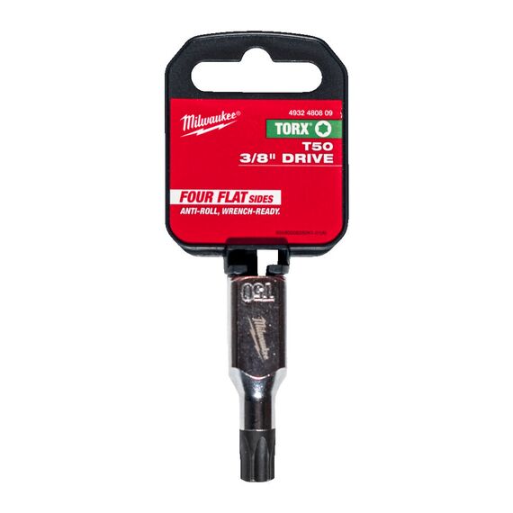 Торцевая насадка Milwaukee ⅜˝ DRIVE T50 TORX BIT SOCKET - 4932480809, Модель: ⅜˝ DRIVE T50 TORX BIT SOCKET, внеший вид, изображение 2