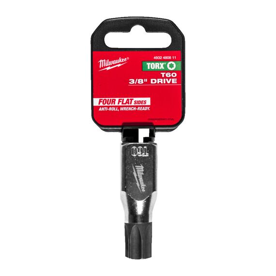 Торцевая насадка Milwaukee ⅜˝ DRIVE T60 TORX BIT SOCKET - 4932480811, Модель: ⅜˝ DRIVE T60 TORX BIT SOCKET, внеший вид, изображение 2