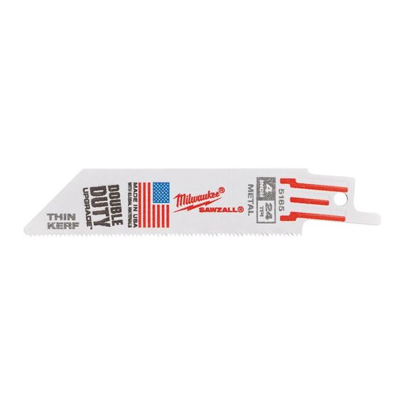 Сабельное полотно Milwaukee 100MM x 24 TPI 5 PC - 48475185, Модель: 100MM x 24 TPI 5 PC, внеший вид