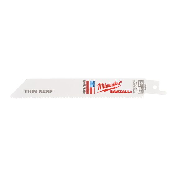 Сабельное полотно Milwaukee 150MM x 8／12 TPI 5 PC - 48475091, Модель: 150MM x 8／12 TPI 5 PC, внеший вид