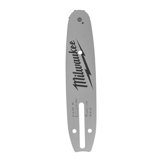 Шина для цепной пилы Milwaukee 20 CM／8˝ GUIDE BAR ⅜˝ X 1.1MM - 4932480169, Модель: 20 CM／8˝ GUIDE BAR ⅜˝ X 1.1MM, внеший вид
