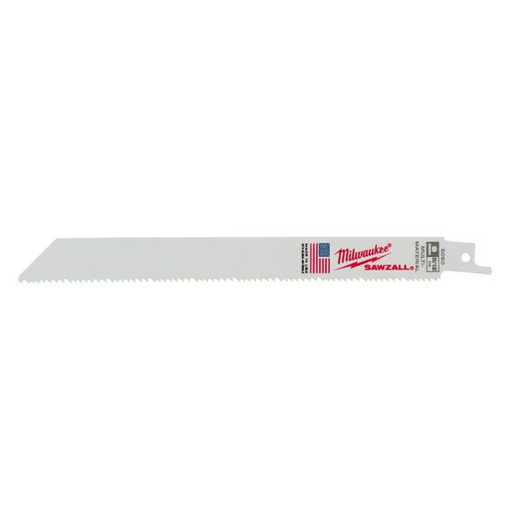 Сабельное полотно Milwaukee 200MM x 8／12 TPI 5 PC - 48475093, Модель: 200MM x 8／12 TPI 5 PC, внеший вид