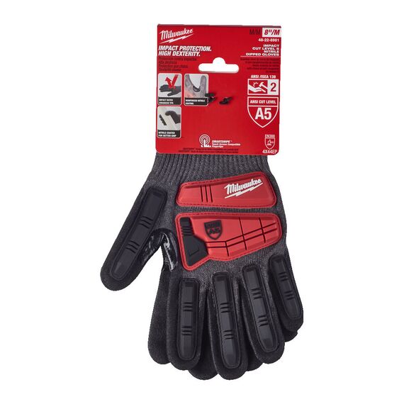 Перчатки рабочие Milwaukee IMPACT CUT E GLOVES 11／XXL - 4932479573, Модель: IMPACT CUT E GLOVES 11／XXL, внеший вид, изображение 2