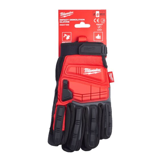 Перчатки рабочие Milwaukee IMPACT DEMOLITION GLOVES 7／S - 4932479723, Модель: IMPACT DEMOLITION GLOVES 7／S, внеший вид, изображение 3