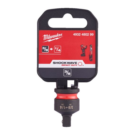 Переходник для головок Milwaukee IMPACT SOCKET ADAPTOR ⅜˝ TO ¼˝ - 4932480299, Модель: IMPACT SOCKET ADAPTOR ⅜˝ TO ¼˝, внеший вид, изображение 2
