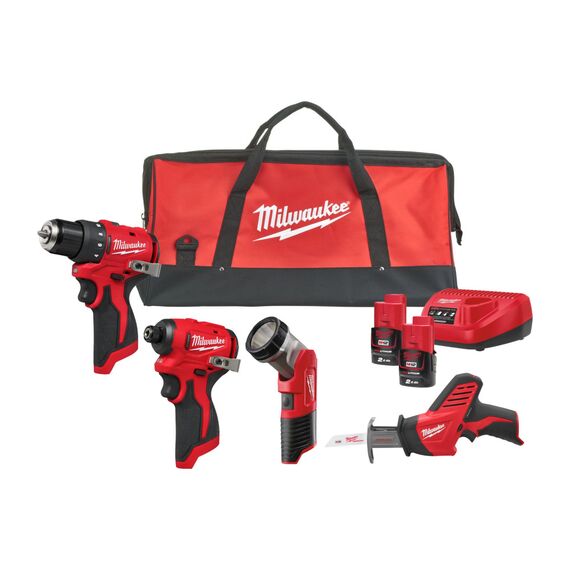 Набор инструмента Milwaukee M12 BLPP4A-202B - 4933499693, внеший вид
