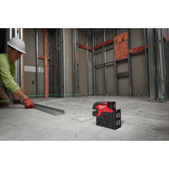 Аккумуляторный лазерный нивелир Milwaukee M12 CLL4P-0C - 4933479202, Модель: M12 CLL4P-0C, внеший вид, изображение 14