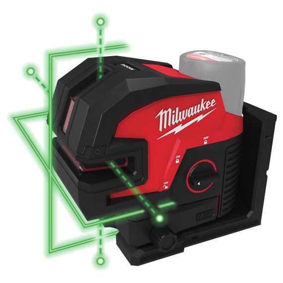 Аккумуляторный лазерный нивелир Milwaukee M12 CLL4P-0C - 4933479202, Модель: M12 CLL4P-0C, внеший вид, изображение 3