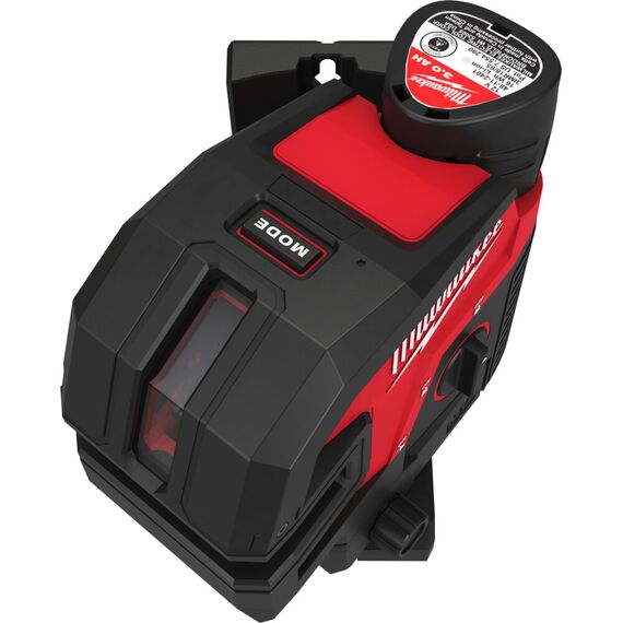 Аккумуляторный лазерный нивелир Milwaukee M12 CLL4P-301C - 4933479203, Модель: M12 CLL4P-301C, внеший вид, изображение 3