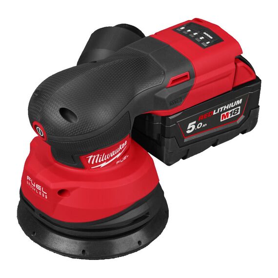 Аккумуляторная эксцентриковая шлифовальная машина Milwaukee M18 FROS125-502X - 4933498254, Модель: M18 FROS125-502X, внеший вид, изображение 4