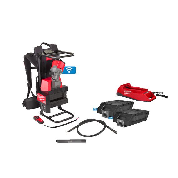 Аккумуляторный ранцевый вибратор для бетона Milwaukee MXF CVBPKIT-602 - 4933479593, Модель: MXF CVBPKIT-602, внеший вид