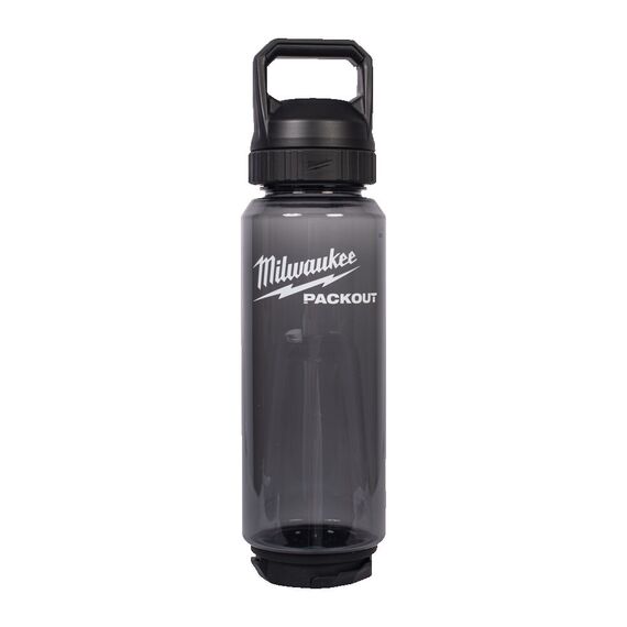 Бутылка Milwaukee PACKOUT 1005 ML PLASTIC BOTTLE CHUG LID BLACK - 4932498640, Модель: PACKOUT 1005 ML PLASTIC BOTTLE CHUG LID BLACK, внеший вид
