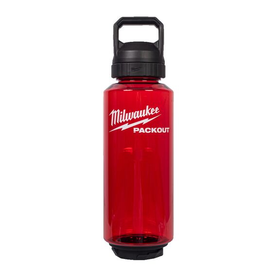 Бутылка Milwaukee PACKOUT 1420 ML PLASTIC BOTTLE CHUG LID RED - 4932498638, Модель: PACKOUT 1420 ML PLASTIC BOTTLE CHUG LID RED, внеший вид