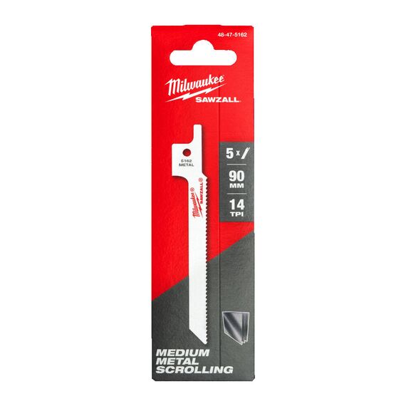 Сабельное полотно Milwaukee 90MM x 14 TPI 5 PC - 48475162, Модель: 90MM x 14 TPI 5 PC, внеший вид, изображение 2