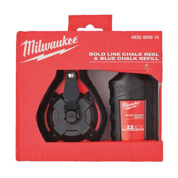 Шнур широкий разметочный Milwaukee BOLD LINE CHALK REEL & BLUE CHALK REFILL - 4932493815, Модель: BOLD LINE CHALK REEL & BLUE CHALK REFILL, внеший вид, изображение 5