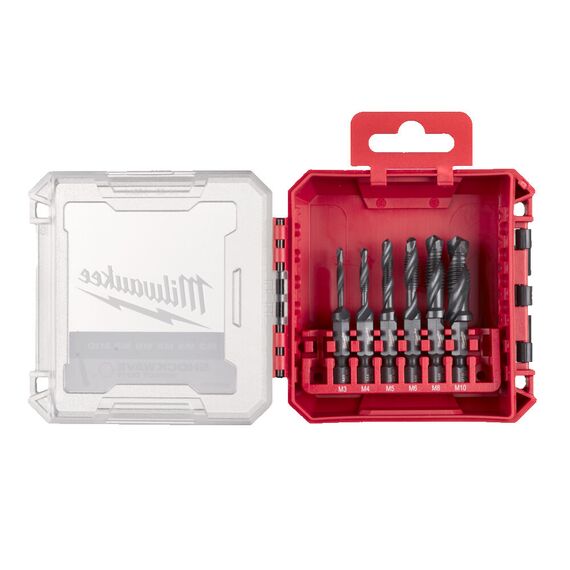 Набор сверл-метчиков по металлу Milwaukee 1/4˝ HSS-G COMBI DRILL TAP SET 6PC - 4932498267, Модель: 1/4˝ HSS-G COMBI DRILL TAP SET 6PC, внеший вид, изображение 2