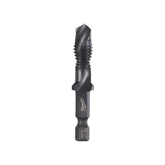 Сверло-метчик по металлу Milwaukee 1/4˝ HSS-G M10X58MM - 4932498266, Модель: 1/4˝ HSS-G M10X58MM, внеший вид