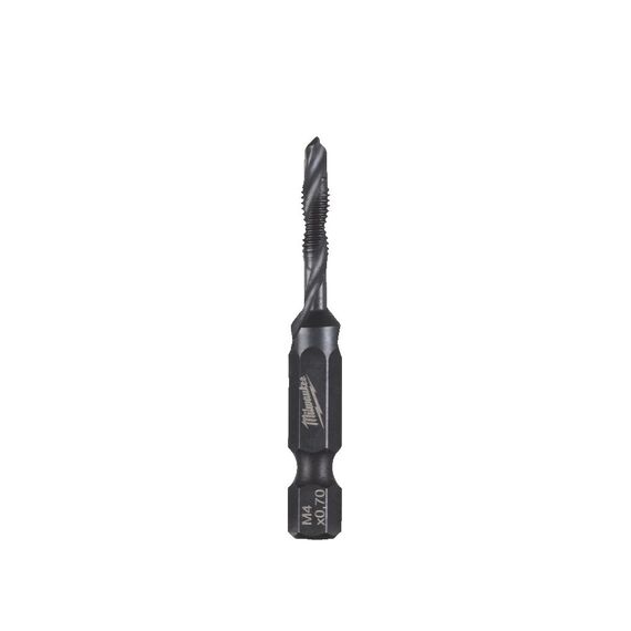 Сверло-метчик по металлу Milwaukee 1/4˝ HSS-G M4X52MM - 4932498262, Модель: 1/4˝ HSS-G M4X52MM, внеший вид