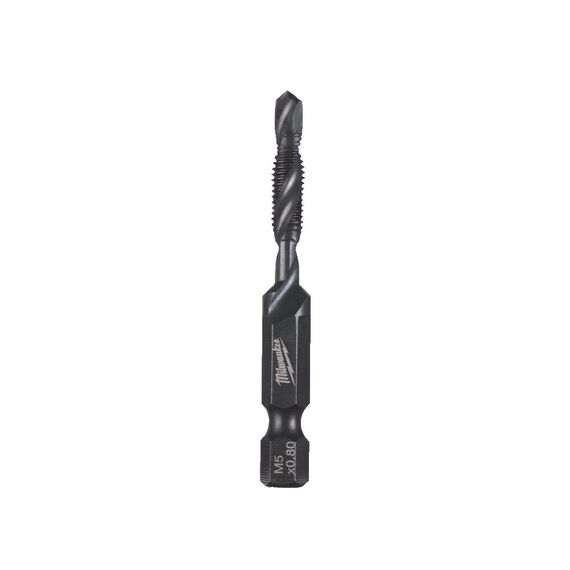 Сверло-метчик по металлу Milwaukee 1/4˝ HSS-G M5X57MM - 4932498263, Модель: 1/4˝ HSS-G M5X57MM, внеший вид