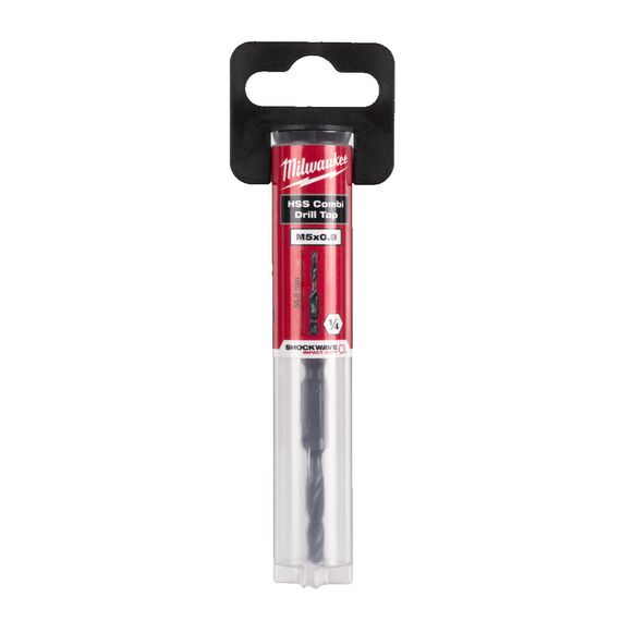 Сверло-метчик по металлу Milwaukee 1/4˝ HSS-G M5X57MM - 4932498263, Модель: 1/4˝ HSS-G M5X57MM, внеший вид, изображение 2