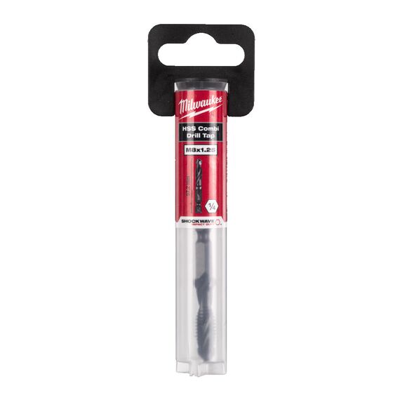 Сверло-метчик по металлу Milwaukee 1/4˝ HSS-G M8X57MM - 4932498265, Модель: 1/4˝ HSS-G M8X57MM, внеший вид, изображение 2