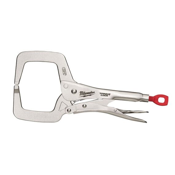 Удлиненная струбцина с неподвижными губками Milwaukee 11˝ Type C TORQUE LOCK™ HAND CLAMPS WITH REGULAR PADS - 48223531, внеший вид