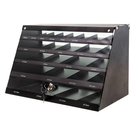 Витрина для сверл по металлу Milwaukee HSS-R DIN338 1-13 mm 345 PC - 4932352674, внеший вид
