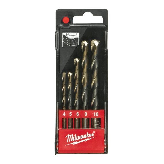 Набор сверл по бетону Milwaukee MARSSD 4-10 MM 5 PCS DIN8039 - 4932352333, внеший вид
