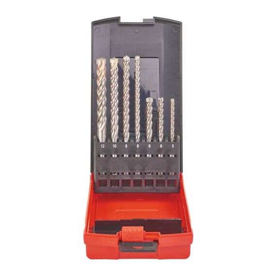 Набор буров Milwaukee MX4 SDS-Plus 5-12 MM 7 PCS - 4932451464, Диаметр: SET, Модель: MX4 SDS-Plus 5-12 MM 7 PCS, внеший вид