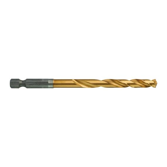 Сверло по металлу с шестигранным хвостовиком Milwaukee SHOCKWAVE HSS-G TIN RED HEX 6.5 x 107 mm - 48894715, Диаметр: 6,5, Модель: SHOCKWAVE HSS-G TIN RED HEX 6.5 x 107 mm, Длина (мм): 107, внеший вид