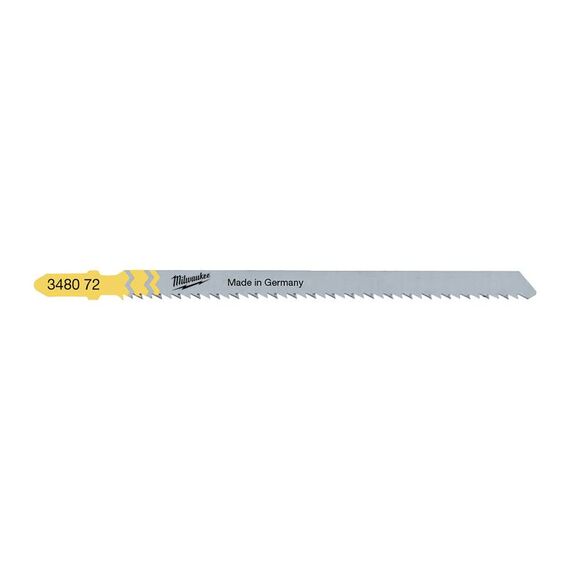 Пилка для лобзика Milwaukee 105 x 2.5 mm T 101 BR sp 5 PCS для кухонных столешниц - 4932348072, внеший вид