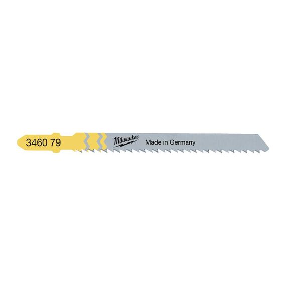 Пилка для лобзика Milwaukee 75 x 2.5 mm T 101 BR 5 PCS для кухонных столешниц - 4932346079, внеший вид