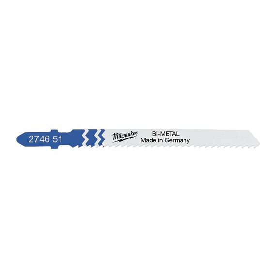 Пилка для лобзика Milwaukee 75 x 2.5 mm T 101A sp 5 PCS для оргстекла - 4932274651, внеший вид
