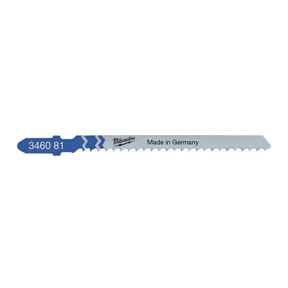 Пилка для лобзика Milwaukee 75 x 3 mm T 227 D 5 PCS для алюминия - 4932346081, внеший вид