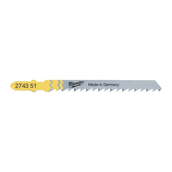 Пилка для лобзика Milwaukee 75 x 4 mm T 101 D 5 PCS - 4932274351, внеший вид