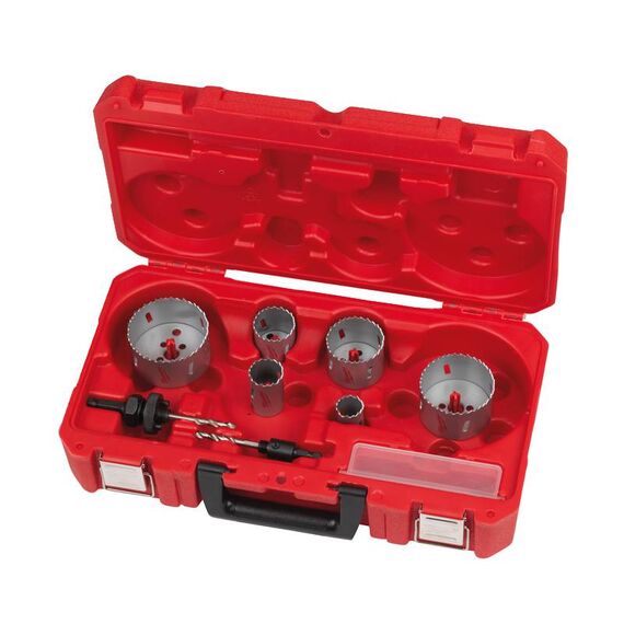 Набор коронок Milwaukee CONTRACTOR KIT 10 pc 25-76 mm - 4932464719, внеший вид
