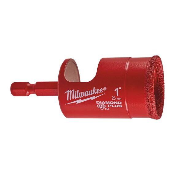 Алмазная коронка Milwaukee DIAMOND PLUS 25 mm - 49560517, Модель: DIAMOND PLUS 25 mm, Диаметр (мм): 25, внеший вид