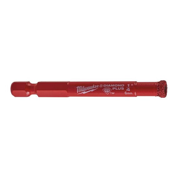 Алмазная коронка Milwaukee DIAMOND PLUS 6 mm - 49560505, Модель: DIAMOND PLUS 6 mm, внеший вид