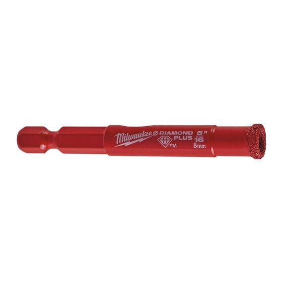 Алмазная коронка Milwaukee DIAMOND PLUS 8 mm - 49560507, Модель: DIAMOND PLUS 8 mm, внеший вид