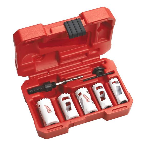 Набор биметаллических коронок Milwaukee HOLE DOZER KIT 7 pc 19-32 mm - 49224083, внеший вид