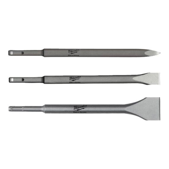 Набор долот Milwaukee SDS-PLUS 3 PC CHISEL SET - 4932430001, внеший вид