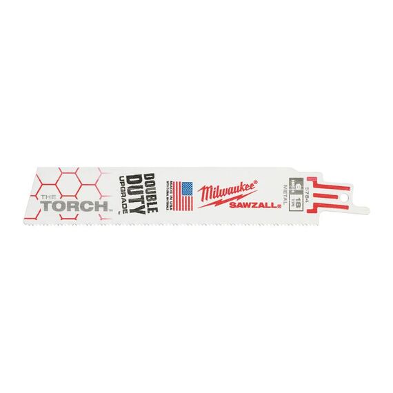 Сабельное полотно Milwaukee TORCH™ T 150 x 18 Tpi 5 PCS - 48005784, Модель: TORCH™ T 150 x 18 Tpi 5 PCS, внеший вид