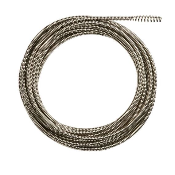 Трос с грушевидным наконечником для прочистки канализации Milwaukee 6MM X 15M SPIRAL BULB AUGER M18PF - 48532672, внеший вид
