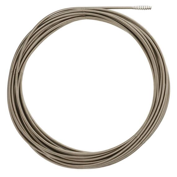 Трос с грушевидным наконечником для прочистки канализации Milwaukee 8MM X 23M SPIRAL BULB AUGER M18 - 48532772, внеший вид